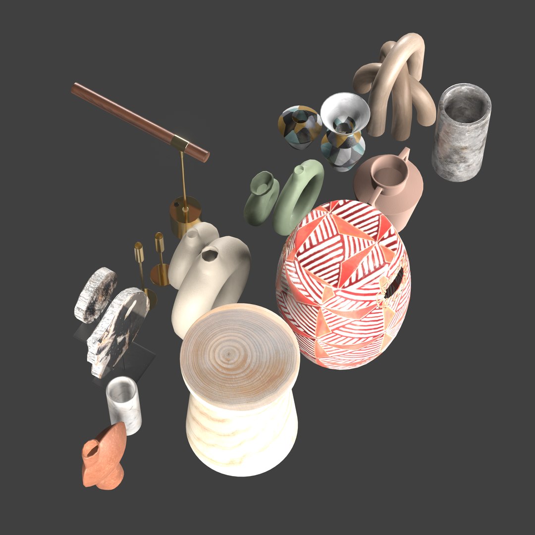 Various House Accessories 3D Model - TurboSquid 1942680