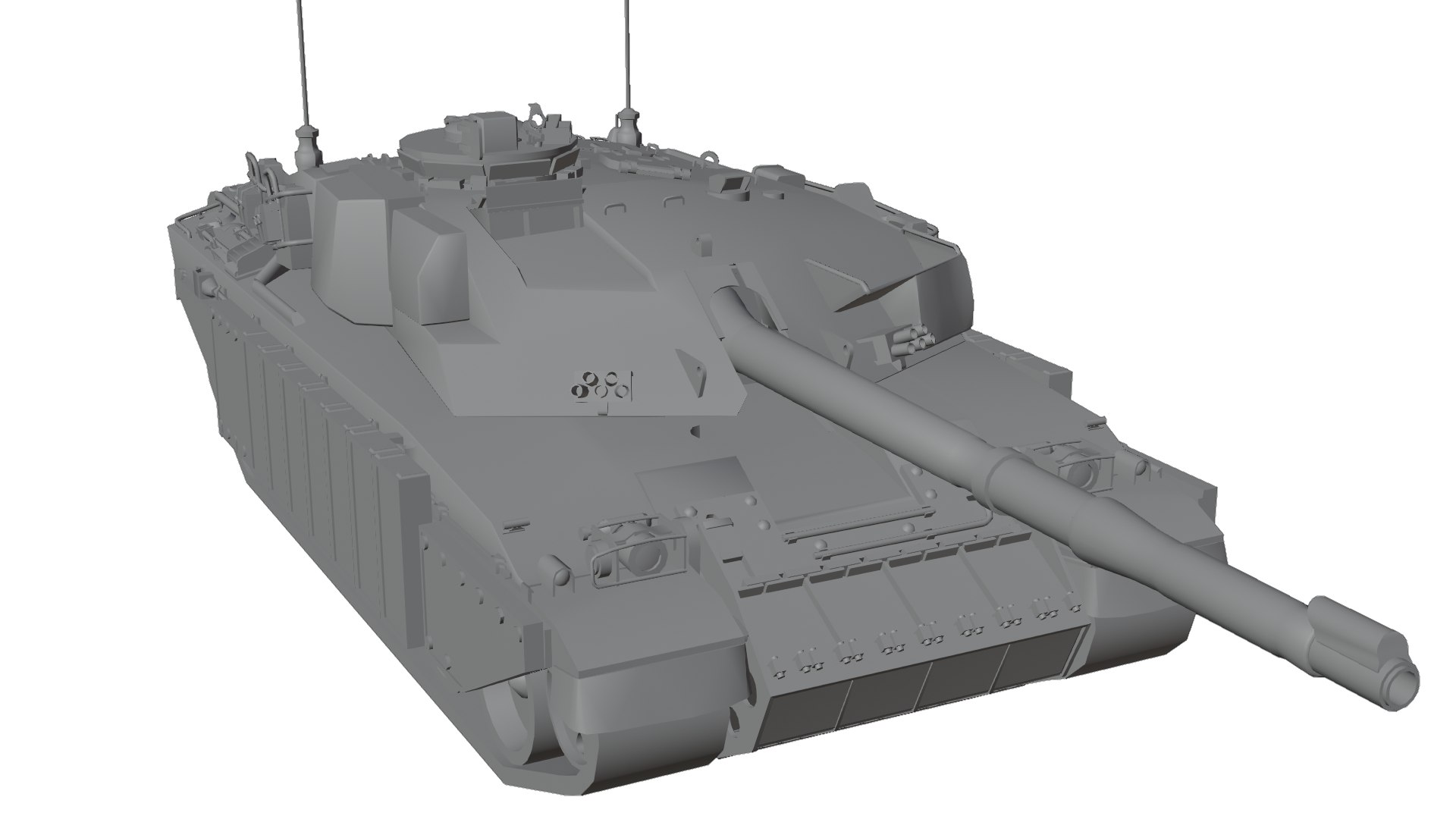 Tank Challenger 1 3D model - TurboSquid 1851501