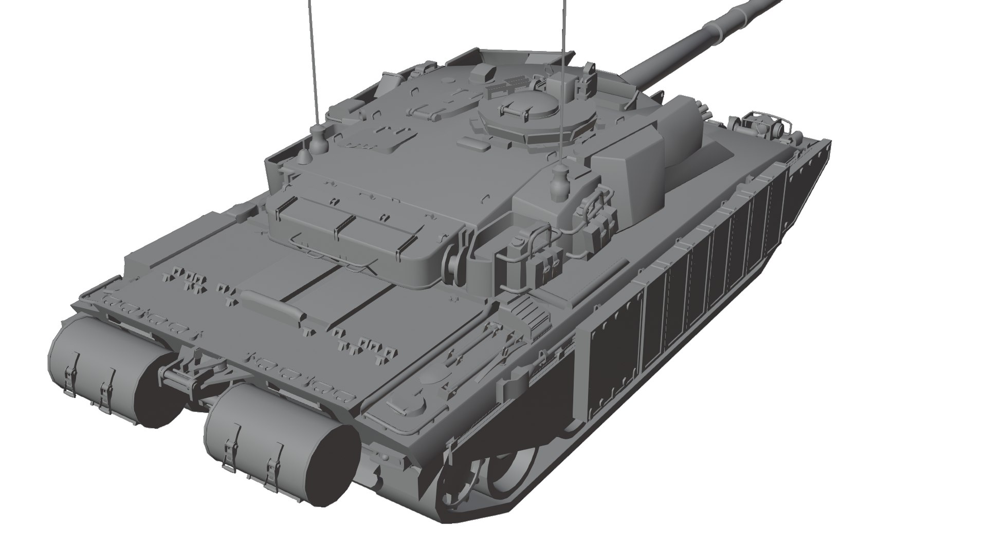 Tank Challenger 1 3D model - TurboSquid 1851501