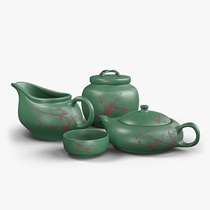 Oriental Tea Set 3D model