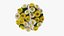 Flowers In Bucket And Bouquets Set
