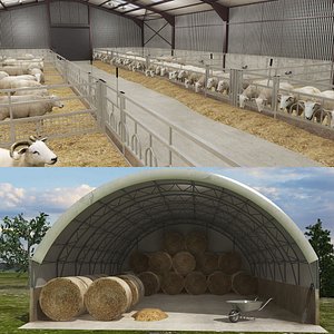 Sheep Barn and Hay Storage Building Collection