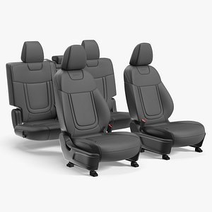 Interior Vehicle Full Seat Set Black