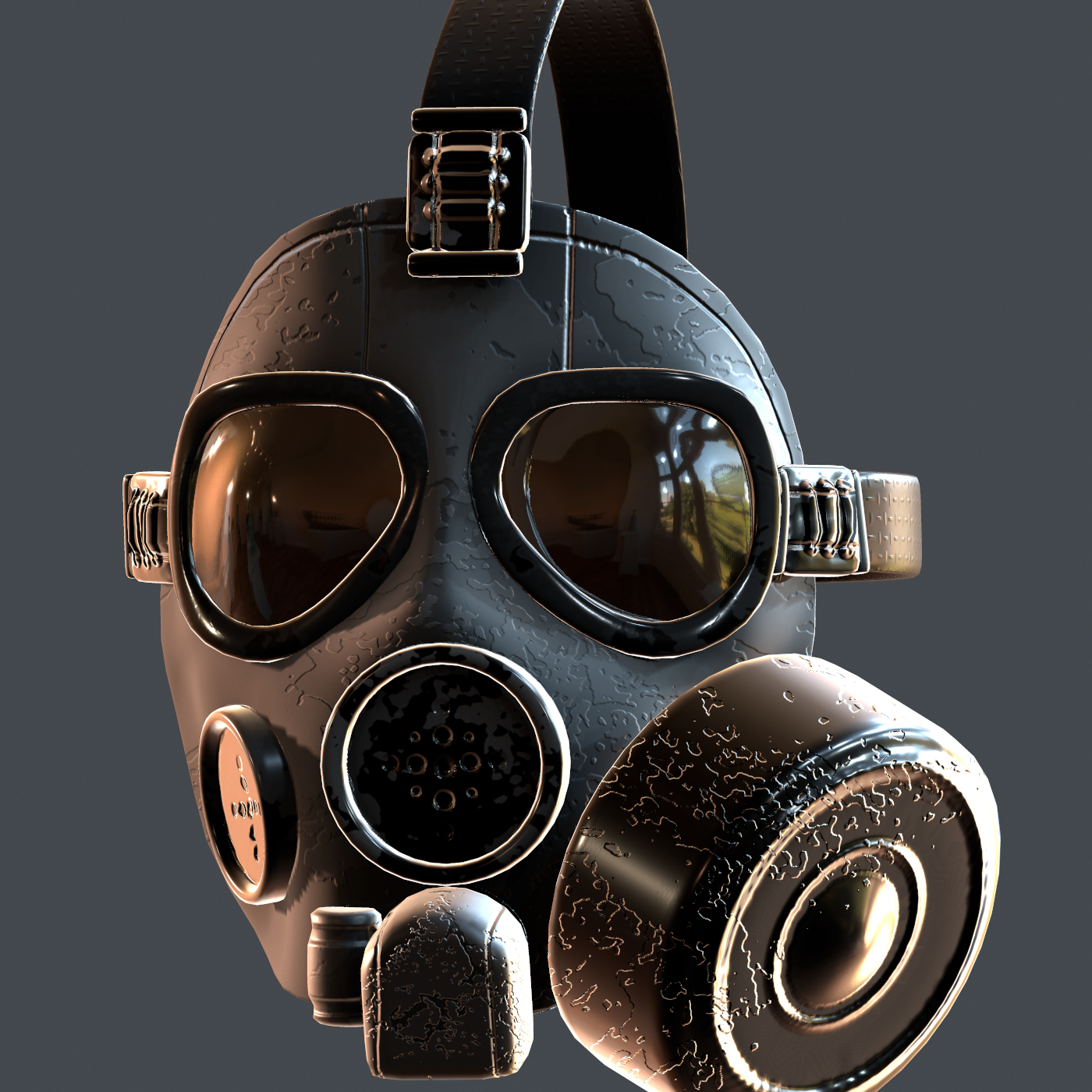 Gas mask 3D model - TurboSquid 1683380