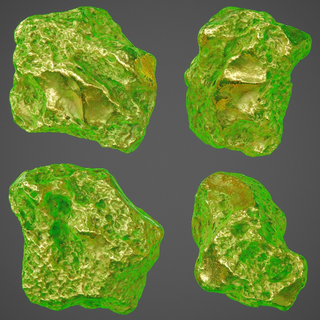 Gold Nugget Pbr - 3D Model - TurboSquid 1293355