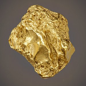 Gold Nugget - PBR Game-Ready