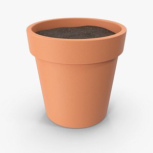 3D model Plant Pot With Soil
