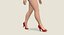 Versão nua de Pin-Up Girl animada