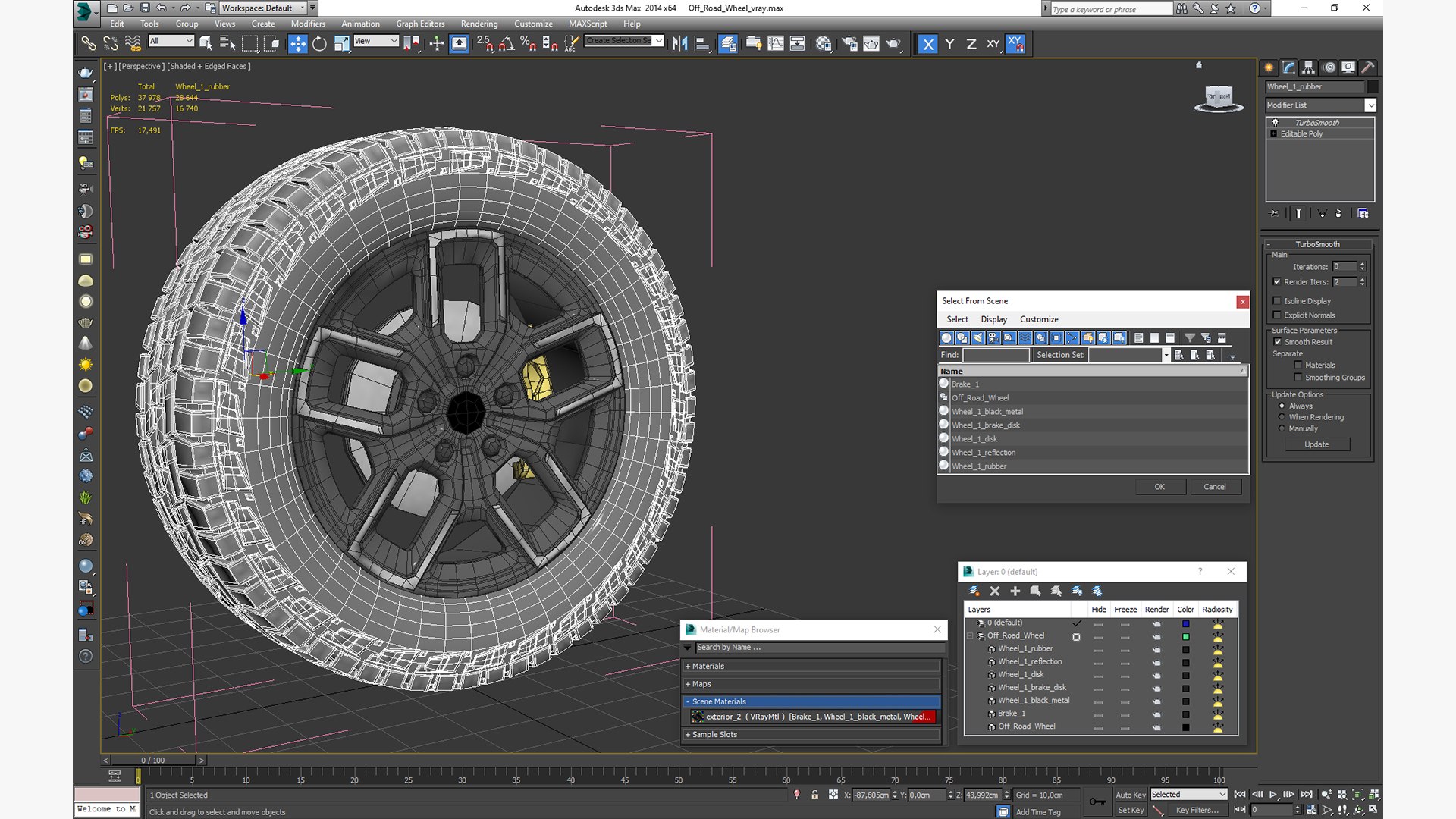 3d Off Road Wheel Model Turbosquid 2137742