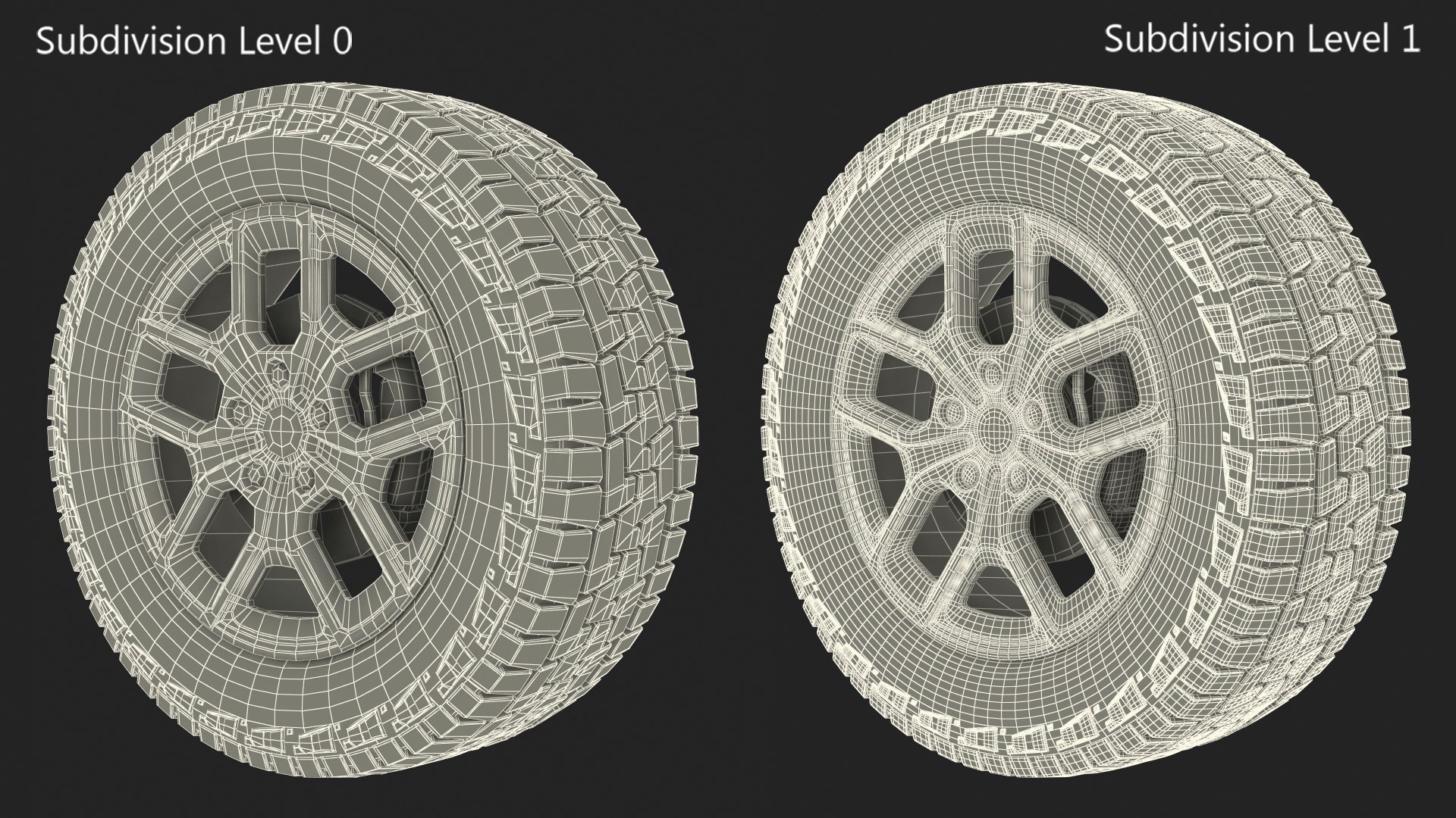 3D Off Road Wheel model https://p.turbosquid.com/ts-thumb/XQ/EL6hZo/z6/offroadwheel3dmodel013/jpg/1697109424/1920x1080/fit_q87/159b2ee28d77178c8528b1a594171768f4acafae/offroadwheel3dmodel013.jpg