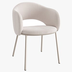 Bowie fabric dining chair 3D model