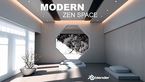 Modern Zen Meditation Space