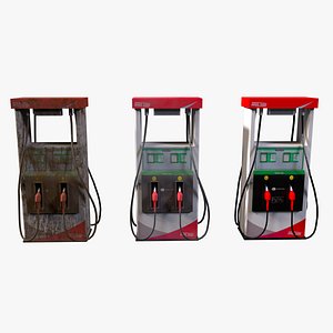 Fuel station pump 3D 3D