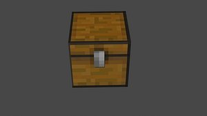Minecraft Chest 3D 3D model