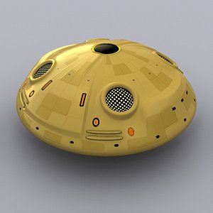 3d model of sporty ufo