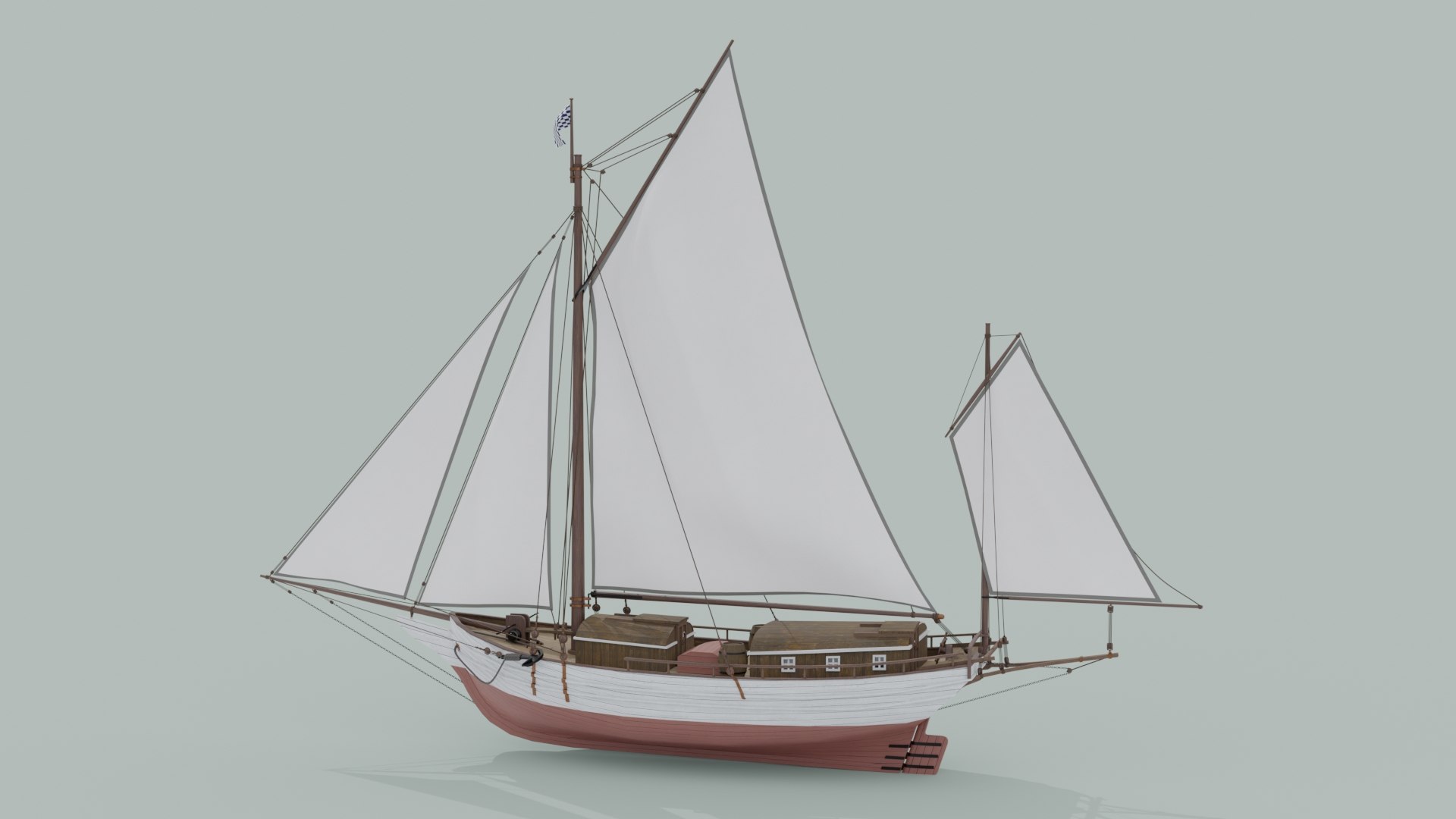 Oyster sloop spray model - TurboSquid 1632301