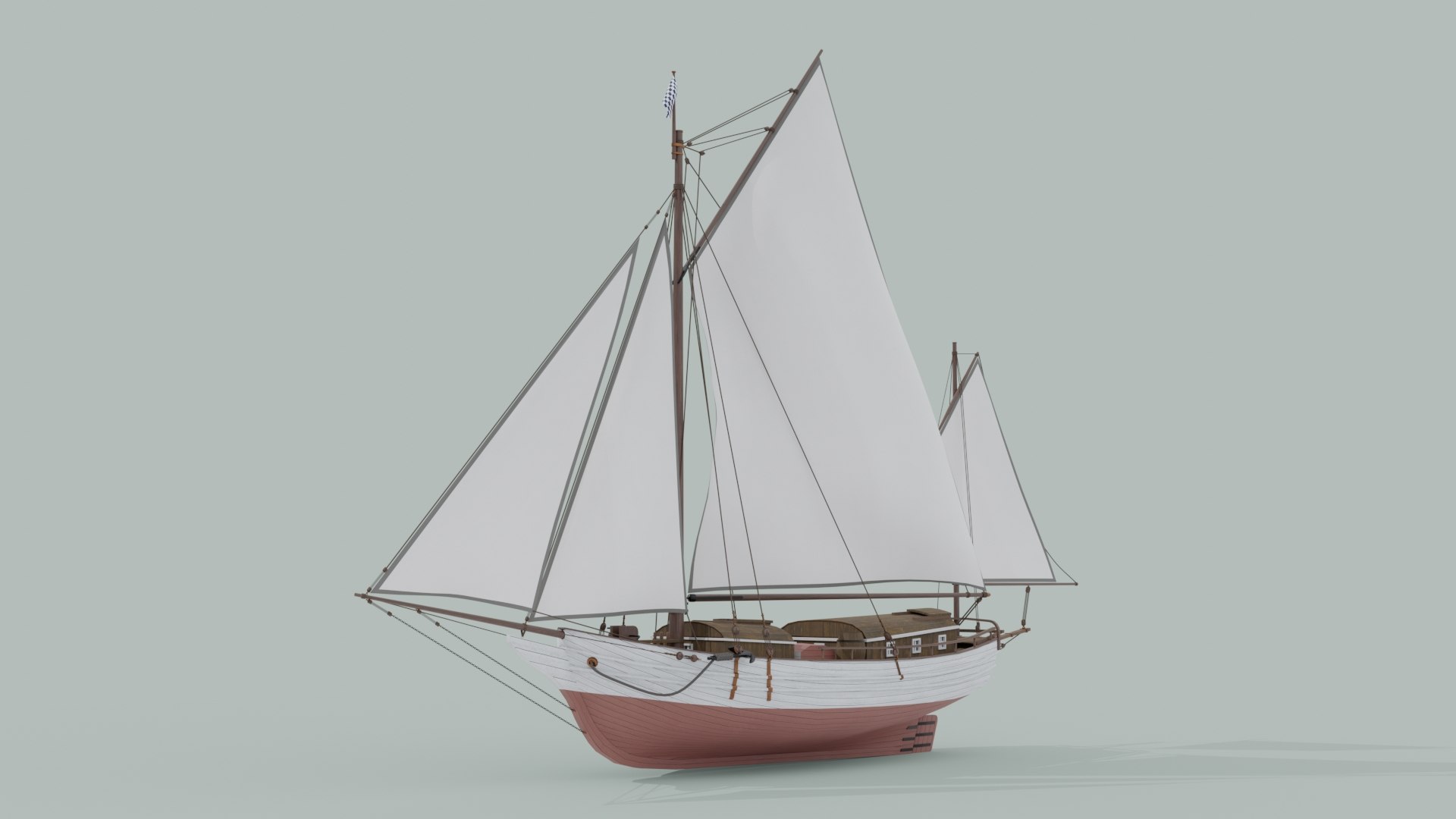 Oyster sloop spray model - TurboSquid 1632301