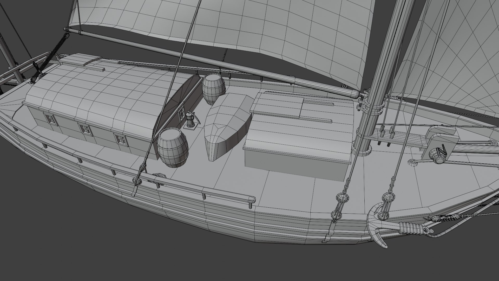 Oyster sloop spray model - TurboSquid 1632301