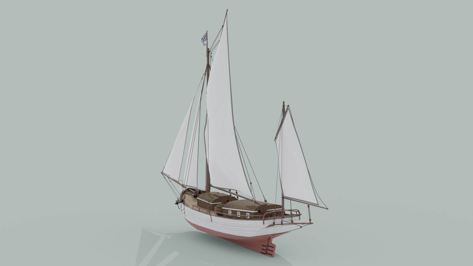 Oyster sloop spray model - TurboSquid 1632301