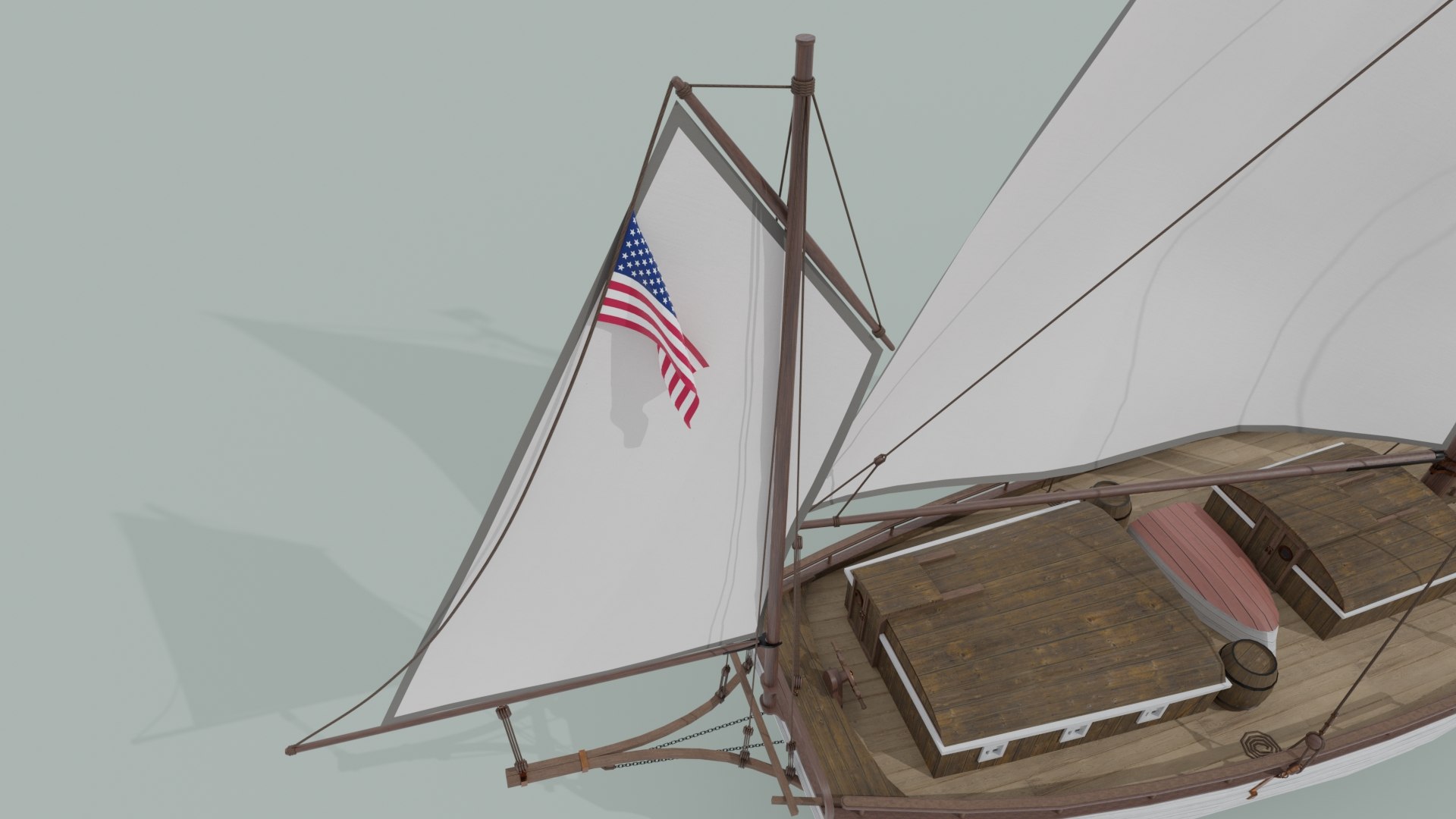 Oyster sloop spray model - TurboSquid 1632301