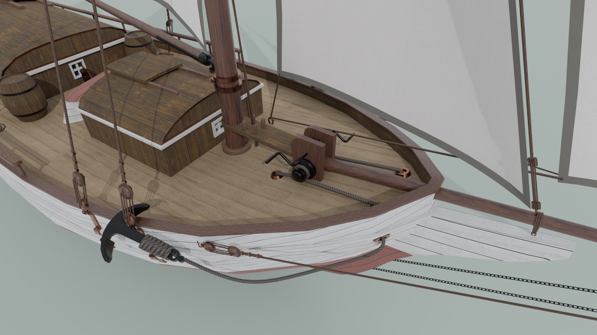 Oyster sloop spray model - TurboSquid 1632301
