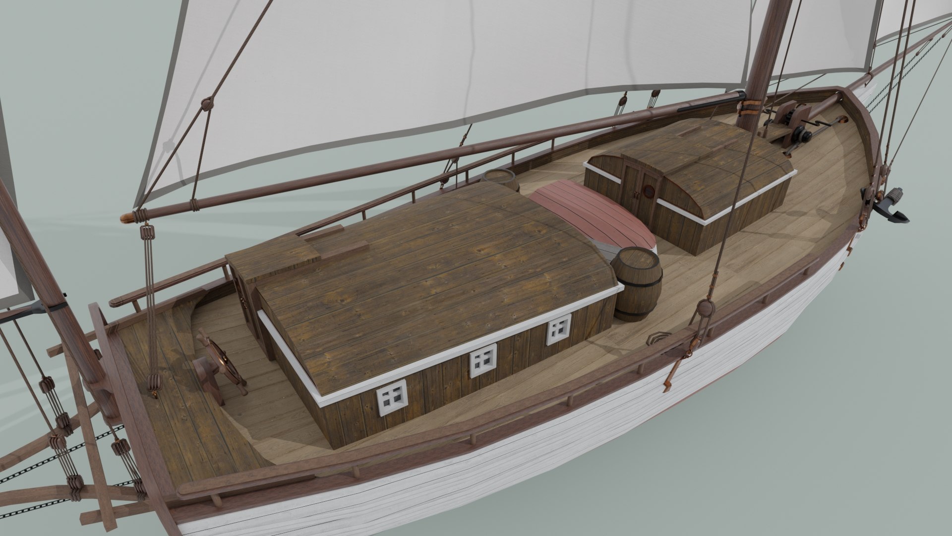 Oyster sloop spray model - TurboSquid 1632301