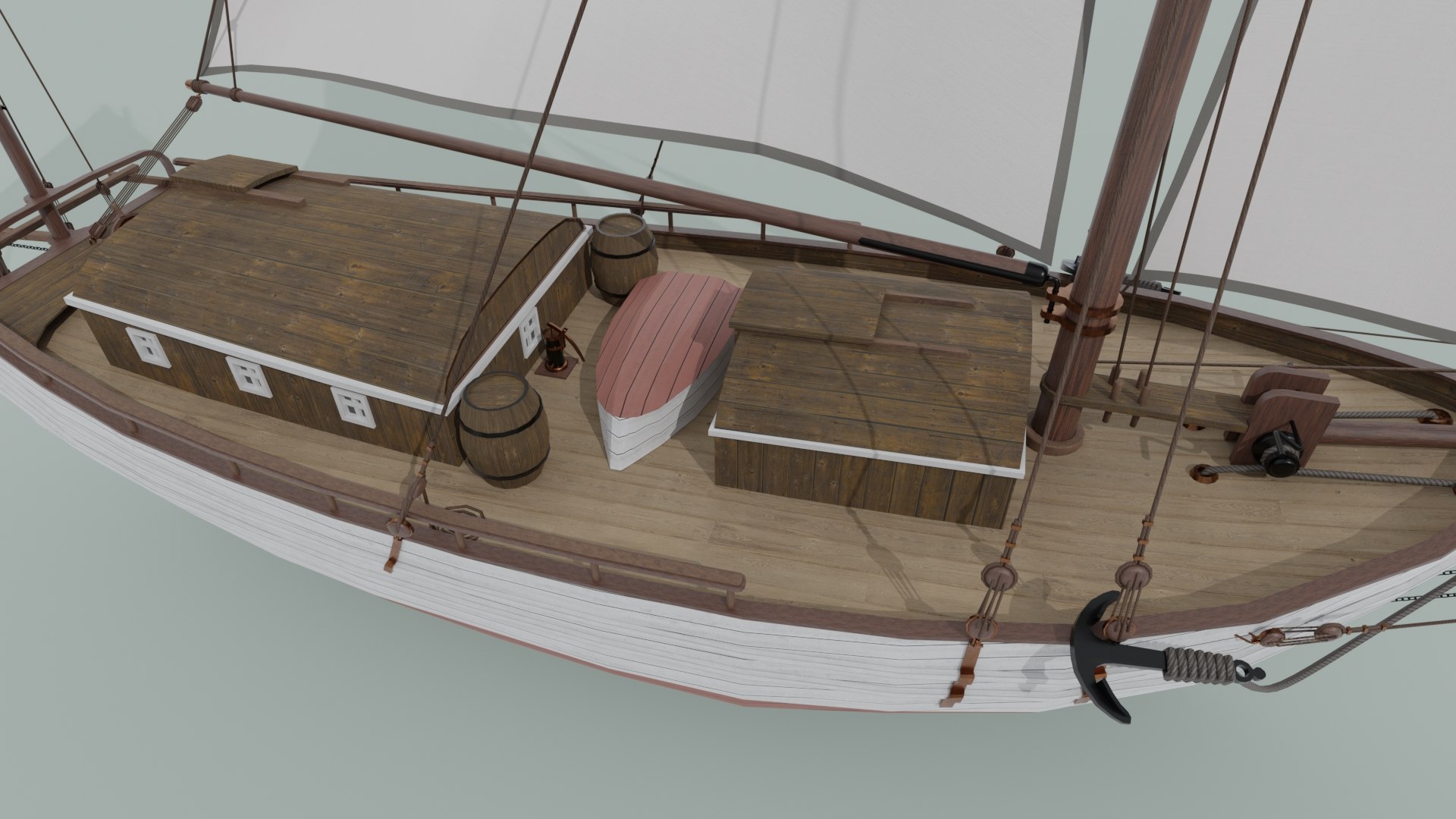 Oyster sloop spray model - TurboSquid 1632301