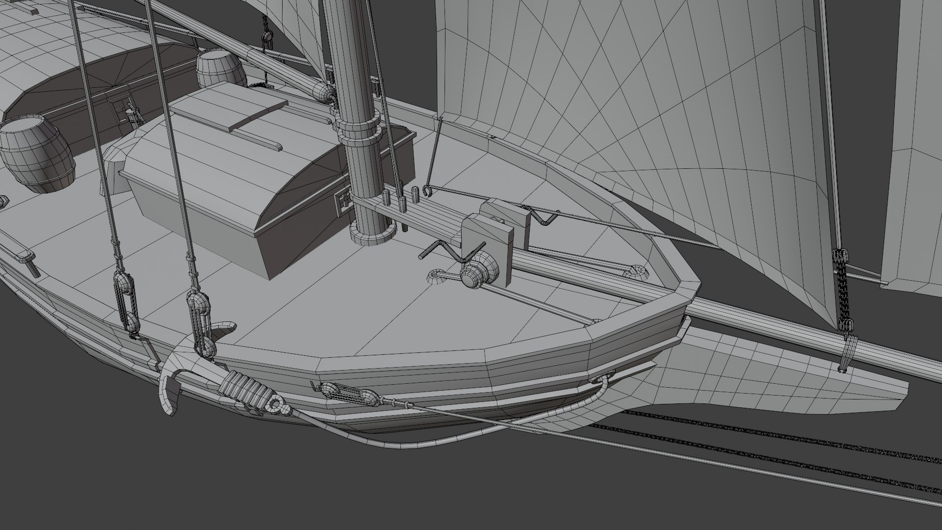 Oyster sloop spray model - TurboSquid 1632301