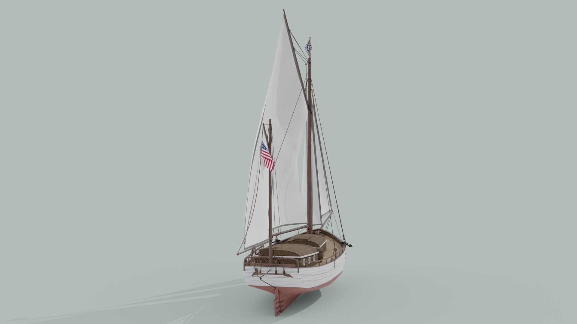 Oyster sloop spray model - TurboSquid 1632301