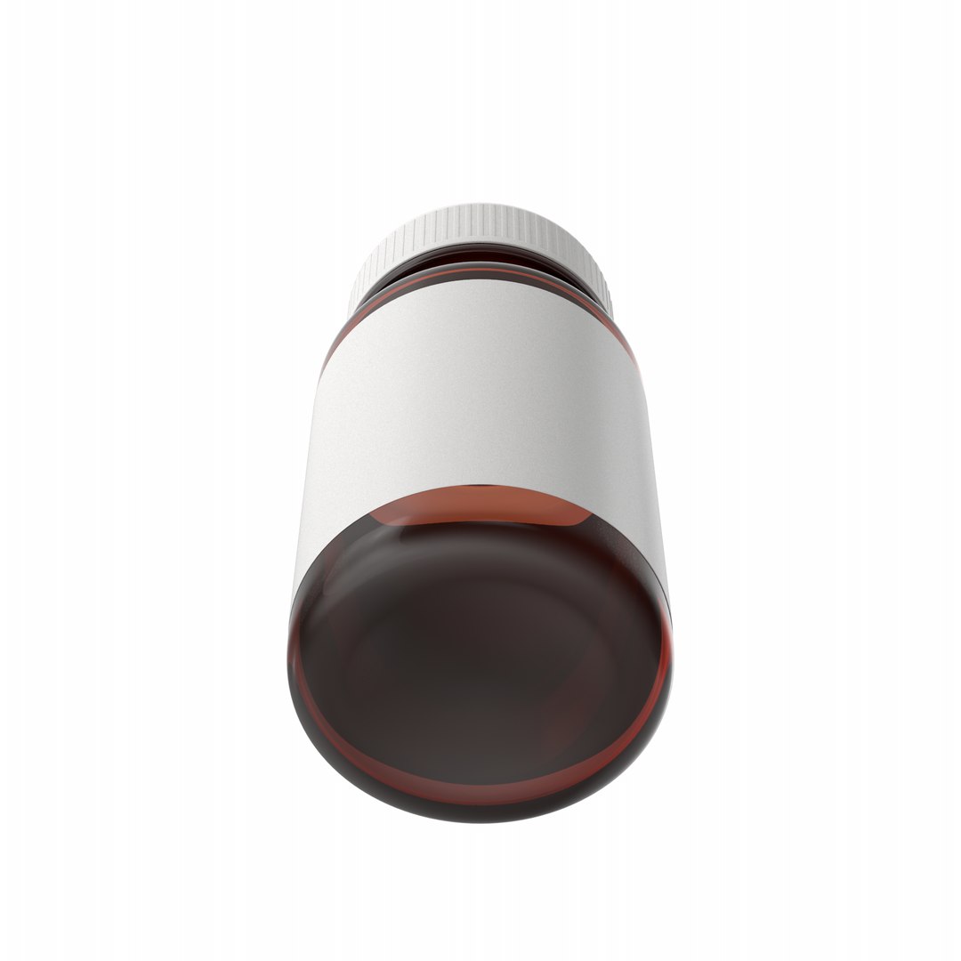 Glass Pill Bottle 3D model - TurboSquid 1938012