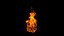 FumeFX Large Scale Fire (Without Smoke, Animated)