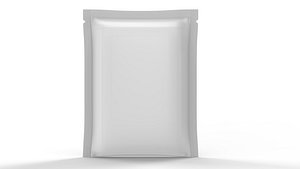 Sachet 130x180mm - 3 Seals packaging mockup 3D