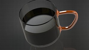 3D glass designed parts model