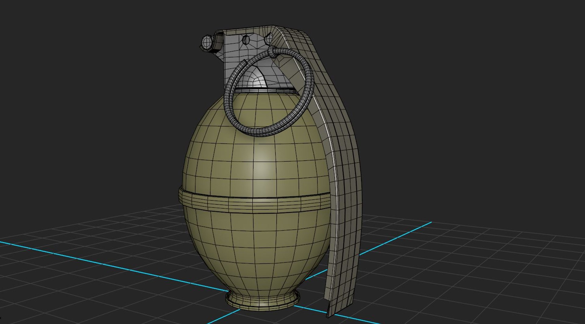 3D Model American Frag Hand Grenade - TurboSquid 1393719