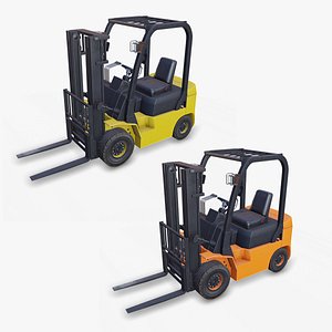 Forklift Truck Low-poly PBR