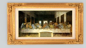 3d supper leonardo da vinci model