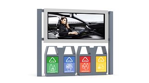 Trash Bin Led Light Box 3D model