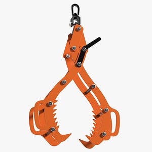 Timber Lifting Tongs Industrial Orange