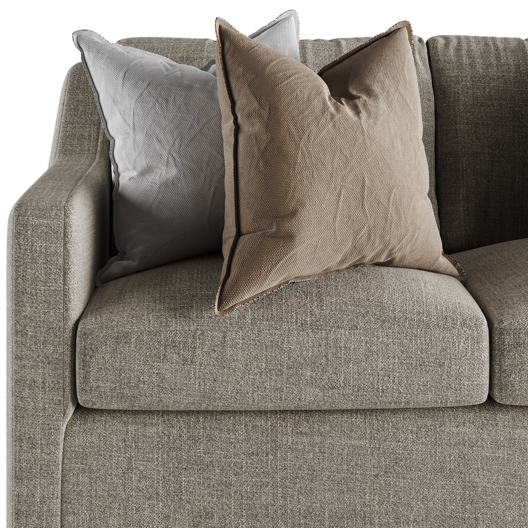 Crate And Barrel Notch Apartment Sofa Model TurboSquid 1954408