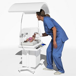 Infant Incubator 4K 3D model