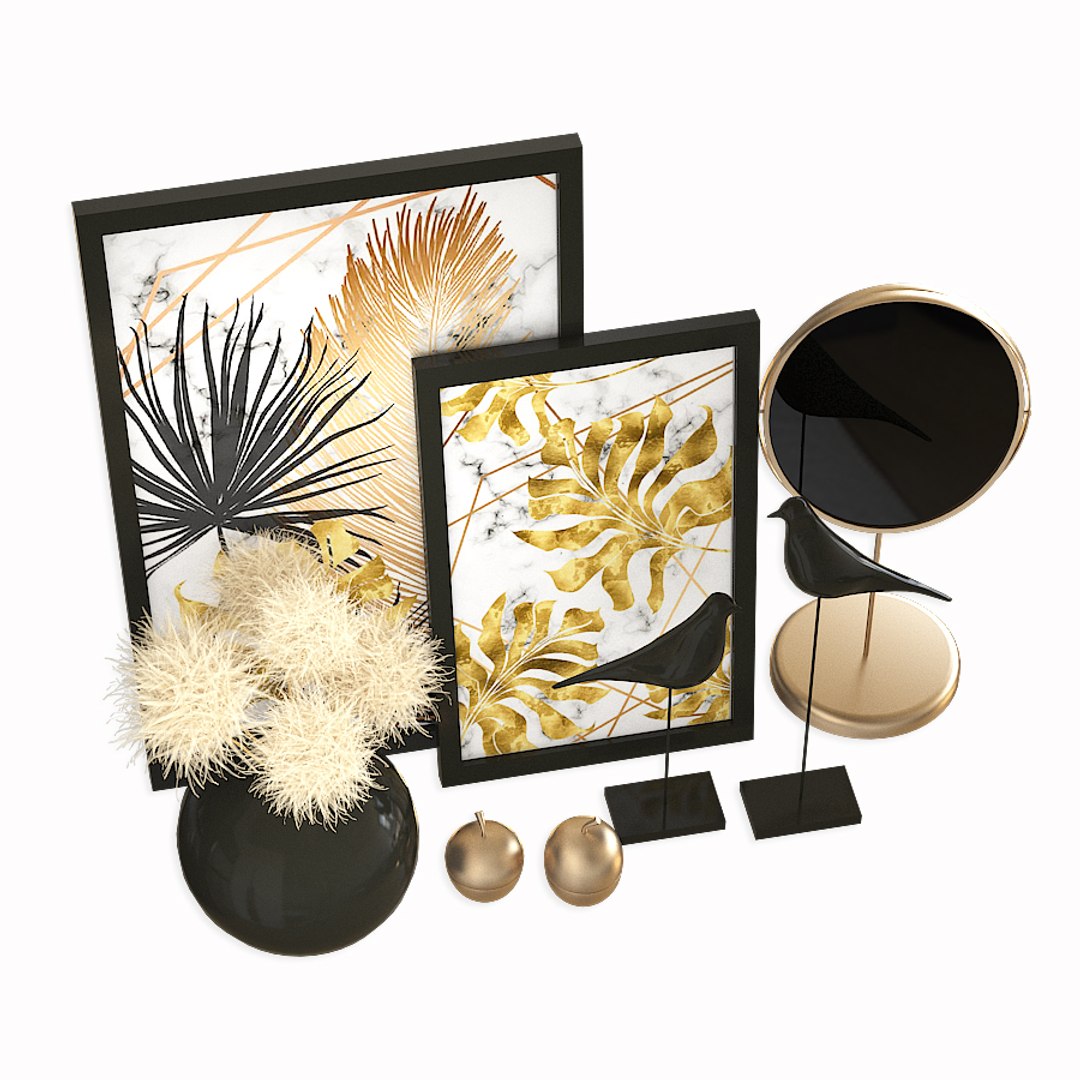 Decorative Set Interior 1 Model - TurboSquid 1576917