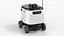 3D model Powered Off Delivery Robot Kiwibot White