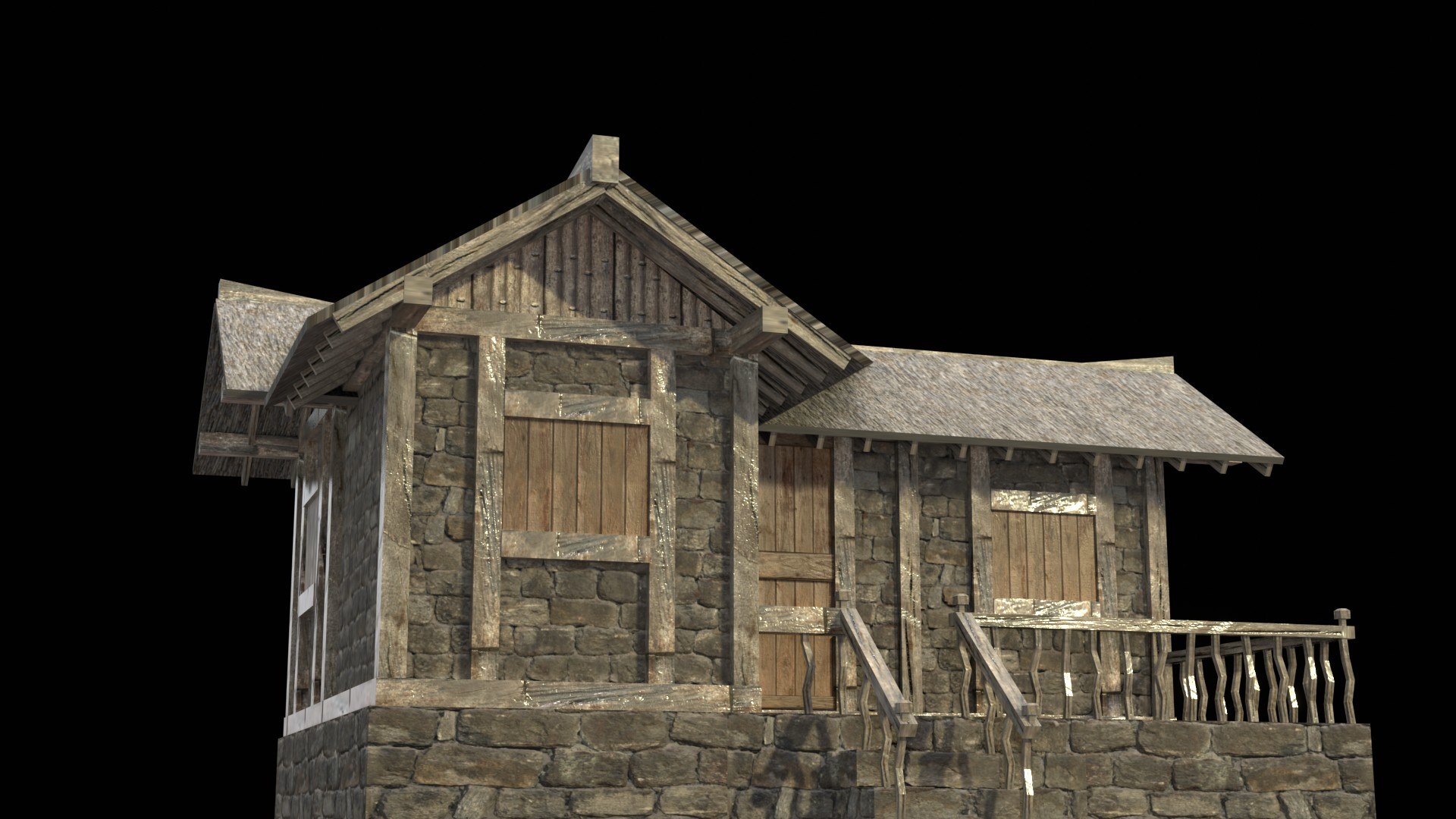 3d-village-house-low-poly-medieval-house-model-turbosquid-2331665