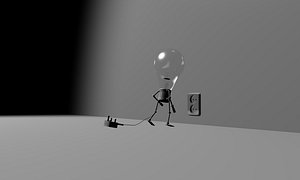 3D lamp character