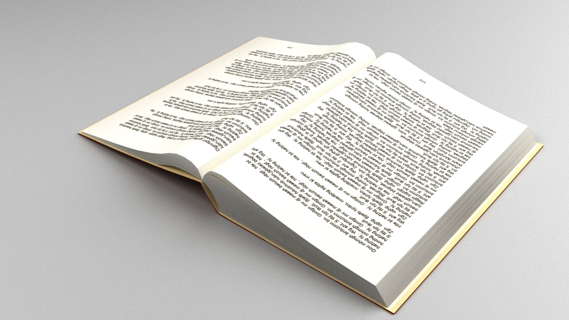 3D Open Book - TurboSquid 1642404