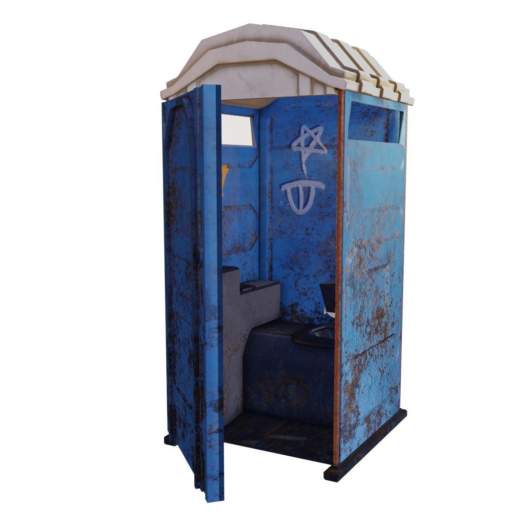 3D Porta Potty Model TurboSquid 2226032
