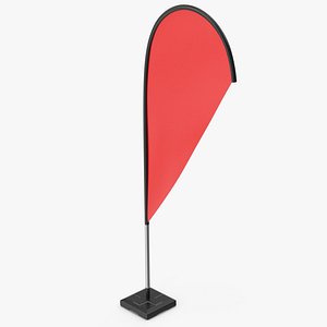 Red Flagpole Banner