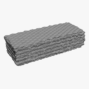 3D Wafer Vanilla for 3D Print model