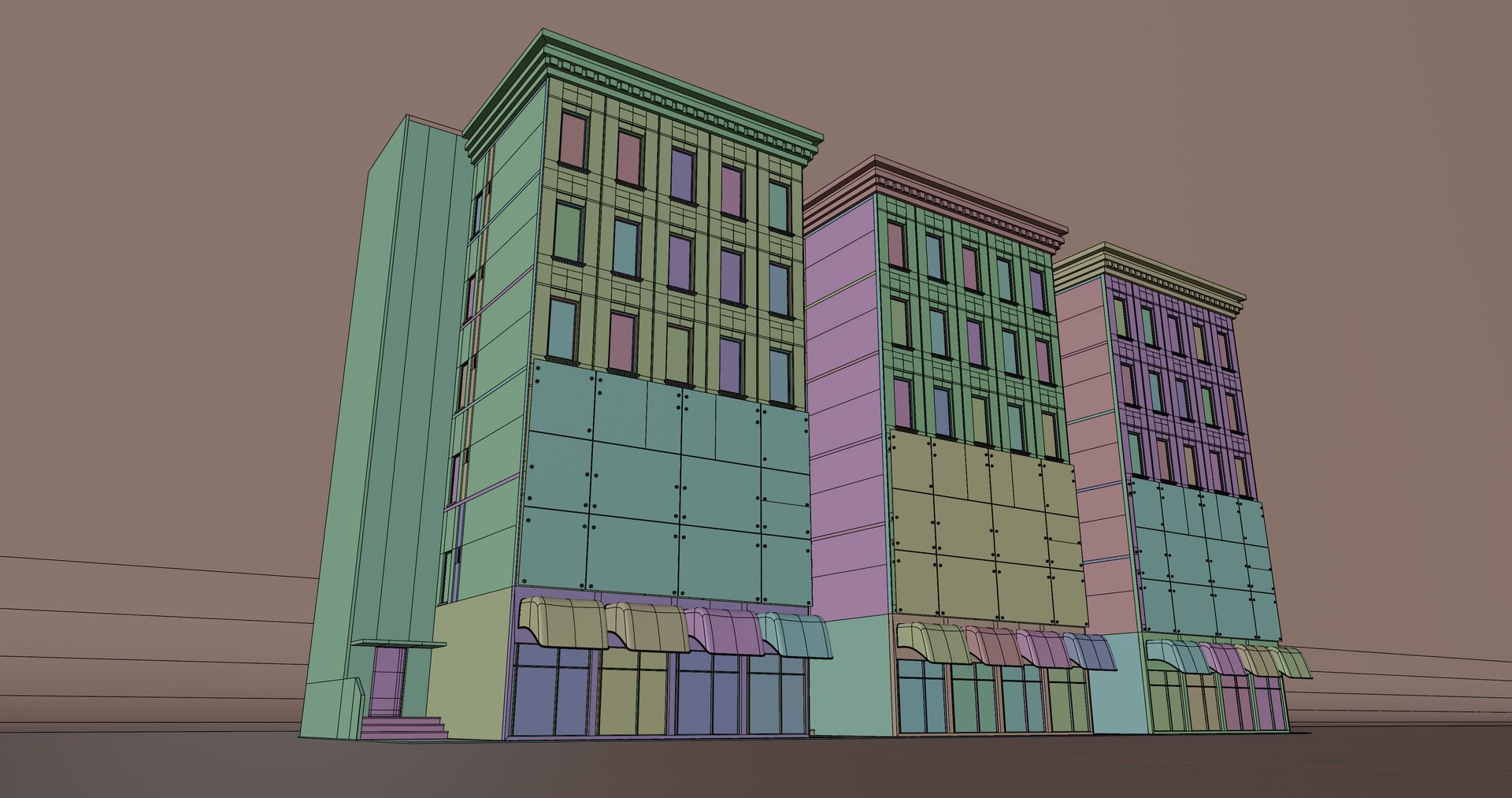 3D Residential Commercial Compound - TurboSquid 1950608