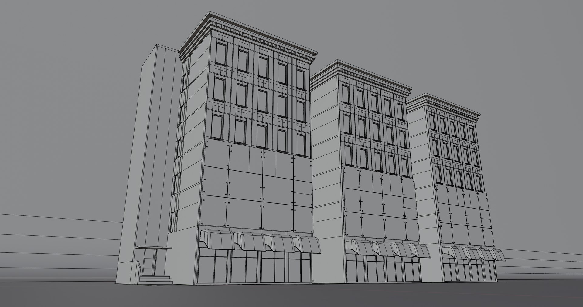 3D Residential Commercial Compound - TurboSquid 1950608